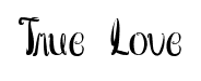 True Love font